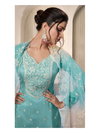 Vin Ombre Moonga Silk With Sequence Embroidery Fency Thread Work Dress Material Wholesale In India